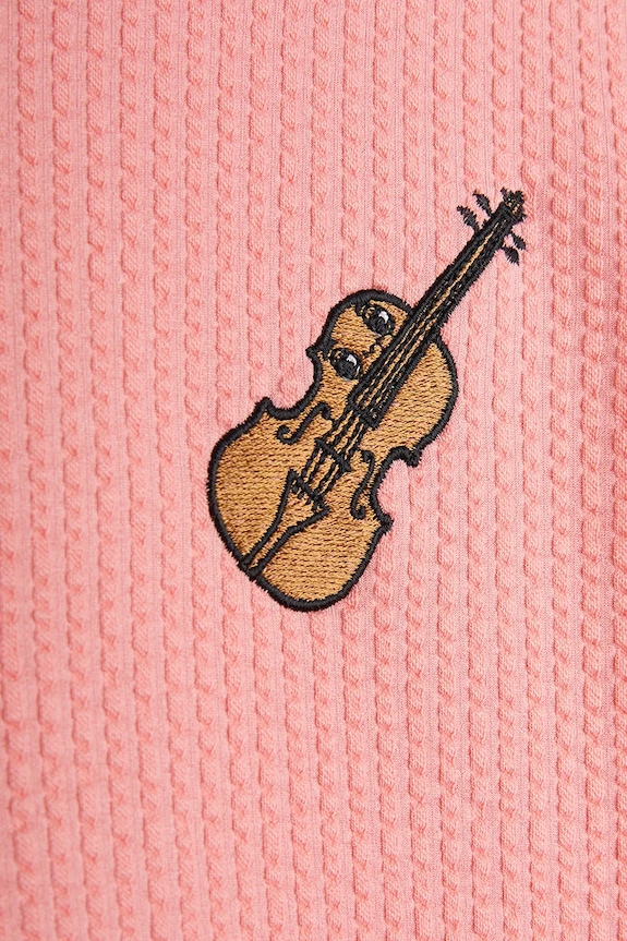 Lány Mini Rodini gyerek póló Violin 2522011828 rózsaszín