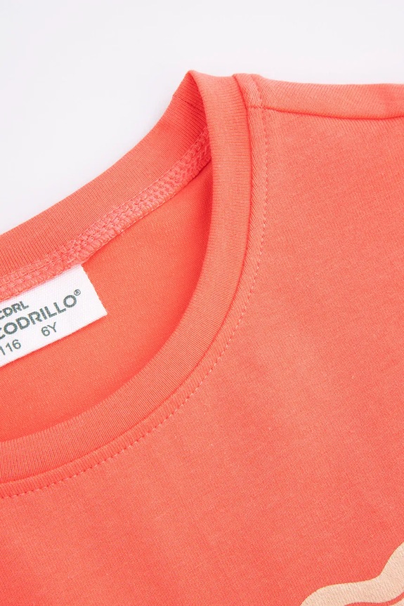 Dziewczynka Coccodrillo t-shirt dziecięcy WC5143203NGK pomarańczowy