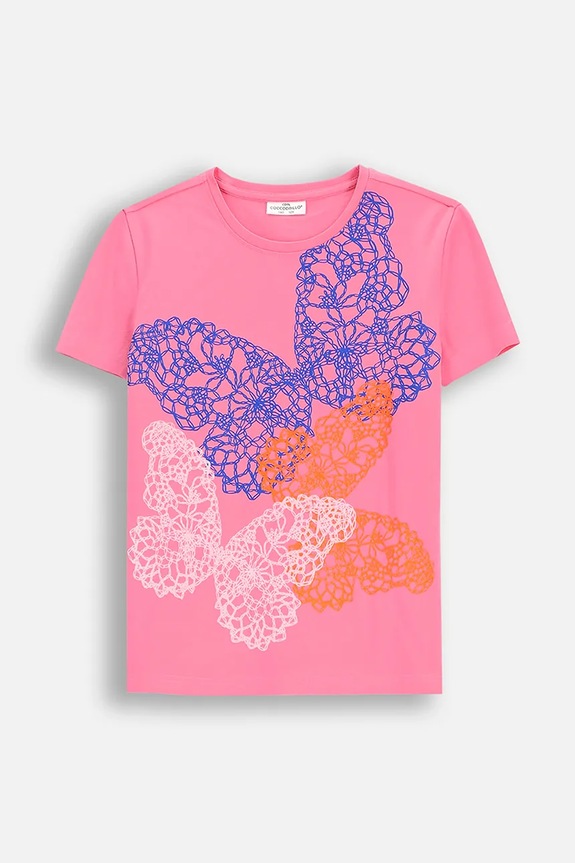 Coccodrillo t-shirt cotone rosa WC5143205VGC