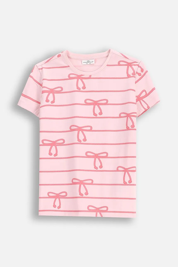 Coccodrillo t-shirt tessuto elasticizzato rosa WC5143209VGC