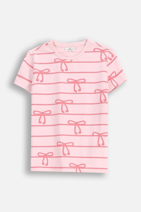 Coccodrillo t-shirt tessuto elasticizzato rosa WC5143209VGC