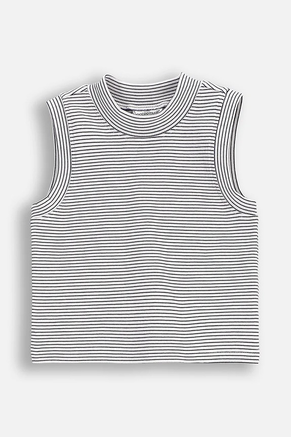 Coccodrillo top din bumbac pentru copii WC5143301HGJ bleumarin SS25