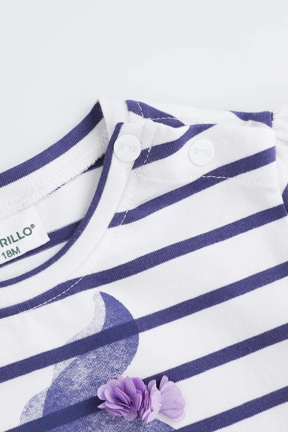 Lány Coccodrillo t-shirt WC5143201HGN fehér