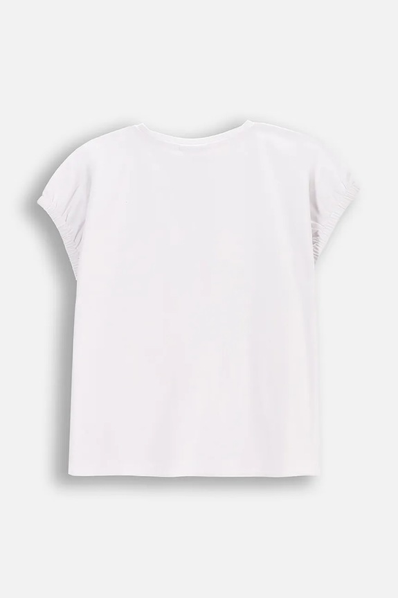 Coccodrillo tricou copii WC5143201FGJ alb SS25