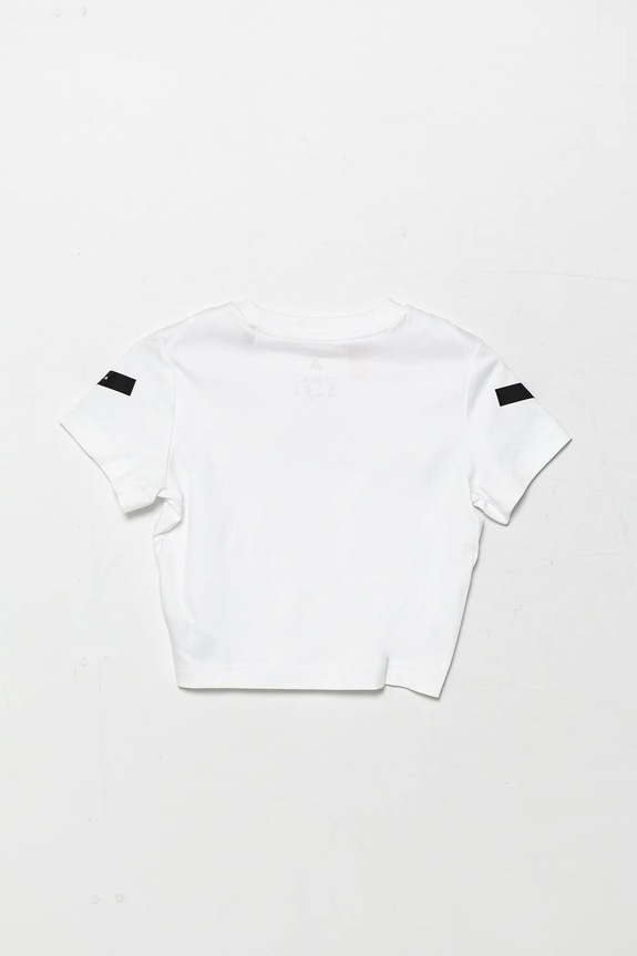 Detské bavlnené tričko adidas JD1317 biela SS25