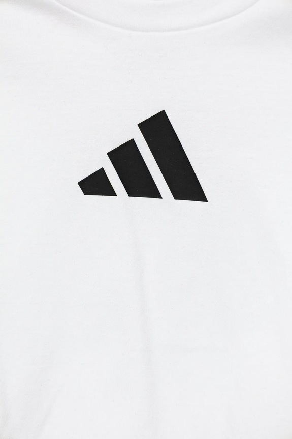 Dievča Detské bavlnené tričko adidas JD1317 biela
