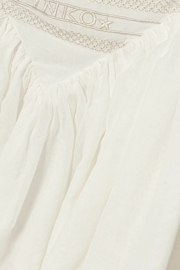 Pinko gyerek blúz pamutból fehér KFTO002.0.CA005