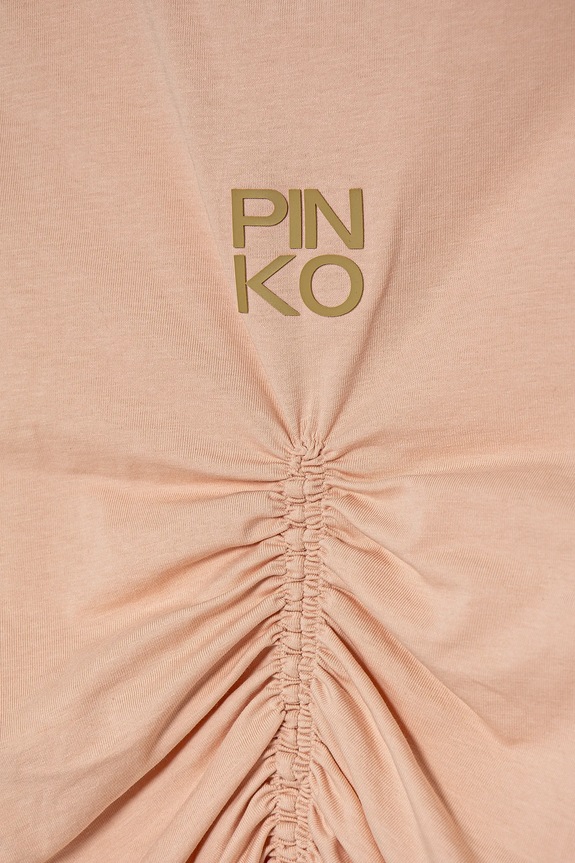 Dziewczynka Pinko t-shirt dziecięcy KFTS007.C.JE010 pomarańczowy