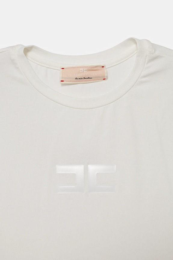 Dziewczynka Elisabetta Franchi t-shirt dziecięcy EFTS237.0.JE006 biały