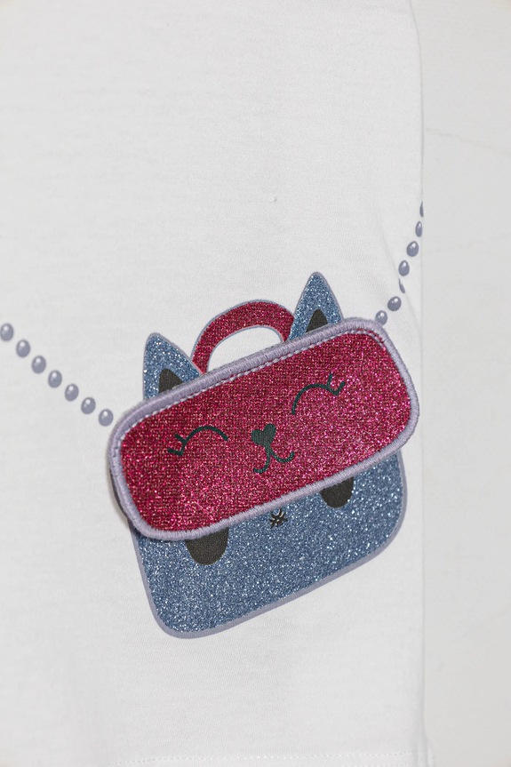 BIMBA United Colors of Benetton t-shirt in cotone per bambini 3096G10J8.P.Seasonal bianco