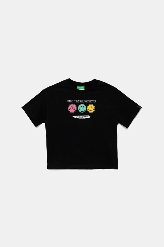 United Colors of Benetton t-shirt in cotone per bambini cotone nero 3I1XC10NQ.G.Seasonal
