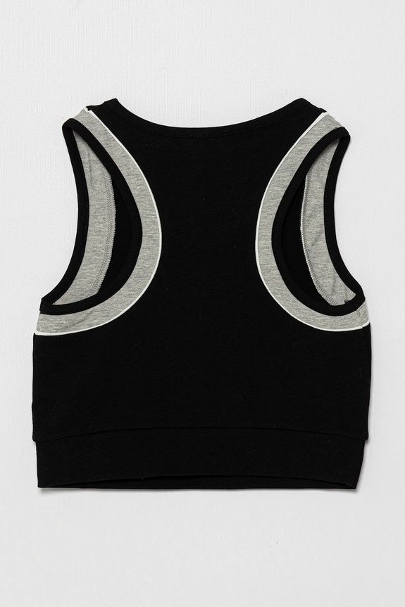 United Colors of Benetton top dziecięcy 3P4ZCH01U.G.Seasonal czarny SS25