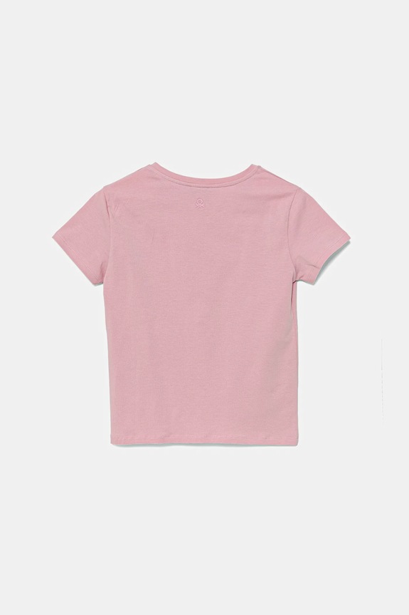 United Colors of Benetton gyerek póló 3P4ZC10O0.G.Seasonal rózsaszín SS25