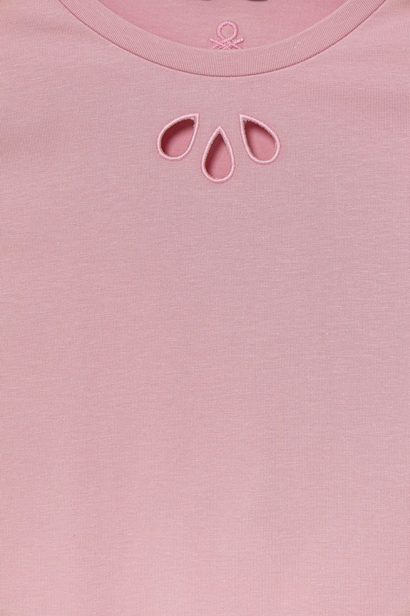 Lány United Colors of Benetton gyerek póló 3P4ZC10O0.G.Seasonal rózsaszín