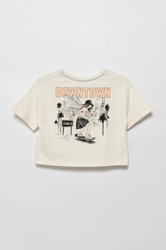 Otroška bombažna kratka majica United Colors of Benetton 3I1XC10N8.G.Seasonal bež SS25