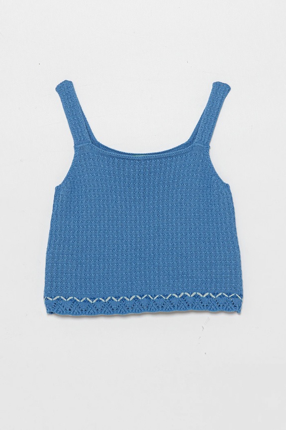 United Colors of Benetton bluzka dziecięca 114FQH00B.G.Seasonal niebieski SS25