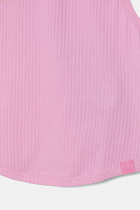 DÍVKA Dětský bavlněný top United Colors of Benetton 31H3CH01F.G.Season.PPYA růžová
