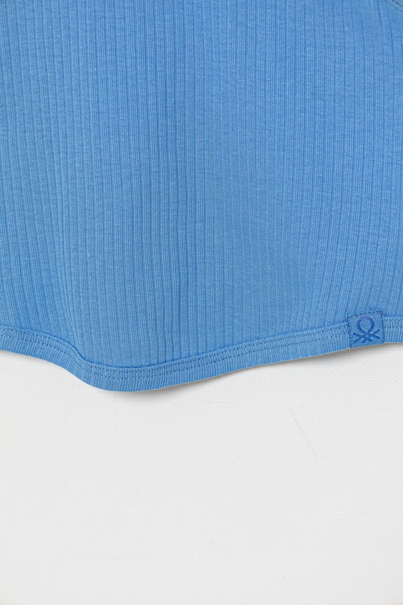Dětský bavlněný top United Colors of Benetton 31H3CH01F.G.Season.PPYA modrá SS25