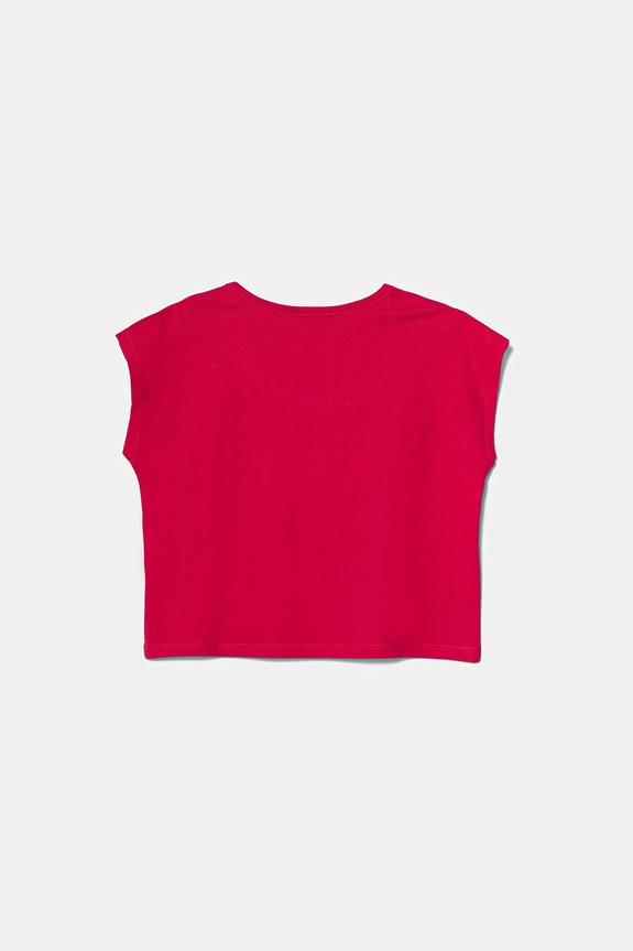 Детска памучна тениска United Colors of Benetton 3I1XC10P0.G.Seasonal розов SS25