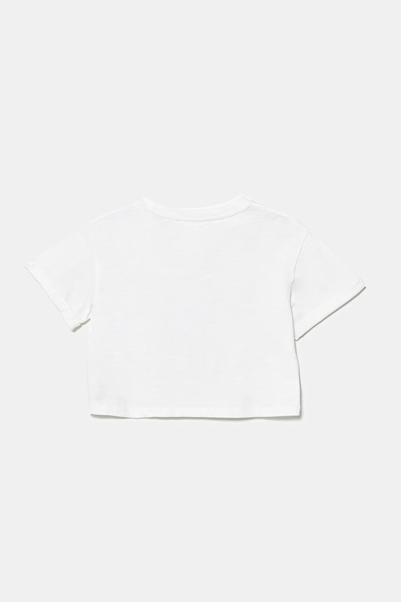 Detské bavlnené tričko United Colors of Benetton 3SDLC10OX.G.Seasonal biela SS25