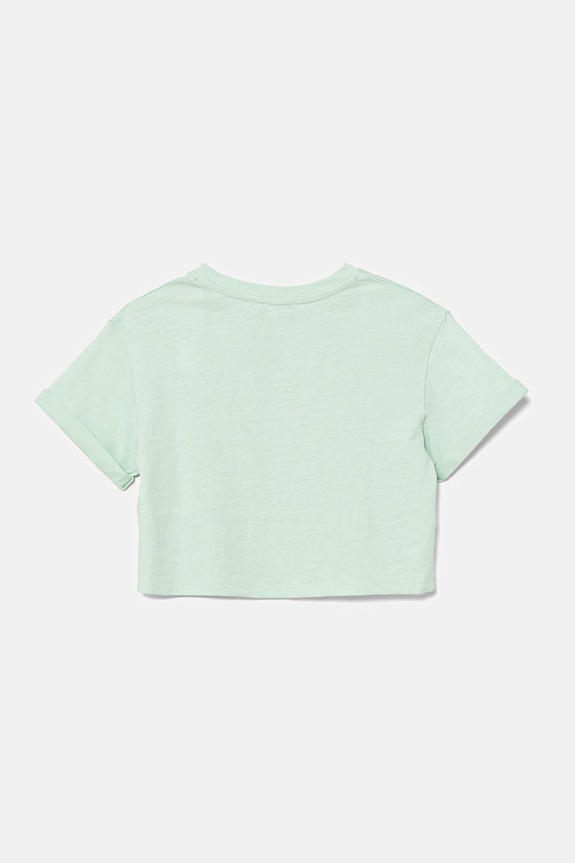 Детская хлопковая футболка United Colors of Benetton 3SDLC10OX.G.Seasonal зелёный SS25