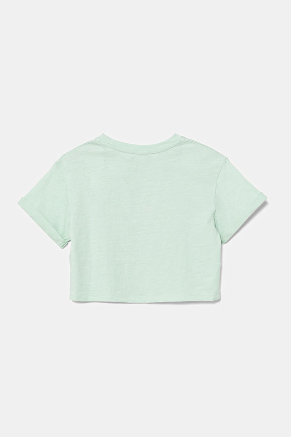 Детская хлопковая футболка United Colors of Benetton 3SDLC10OX.G.Seasonal зелёный SS25