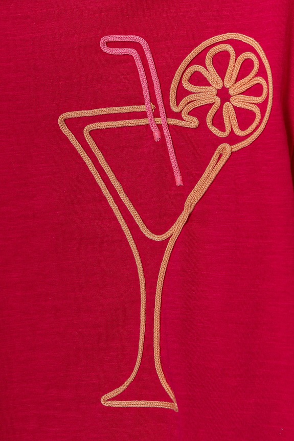 Lány United Colors of Benetton gyerek pamut póló 3SDLC10OX.G.Seasonal rózsaszín