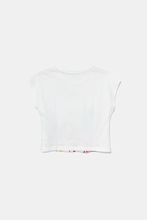 Dječja pamučna majica kratkih rukava United Colors of Benetton 3I1XG10JH.P.Seasonal bijela SS25