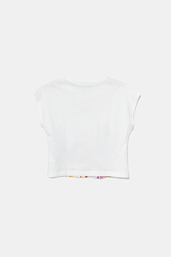 Dječja pamučna majica kratkih rukava United Colors of Benetton 3I1XG10JH.P.Seasonal bijela SS25