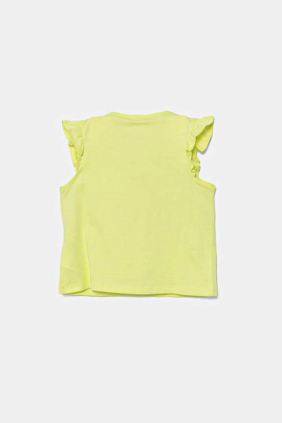 Детская хлопковая футболка United Colors of Benetton 3I1XG10JK.P.Seasonal зелёный SS25