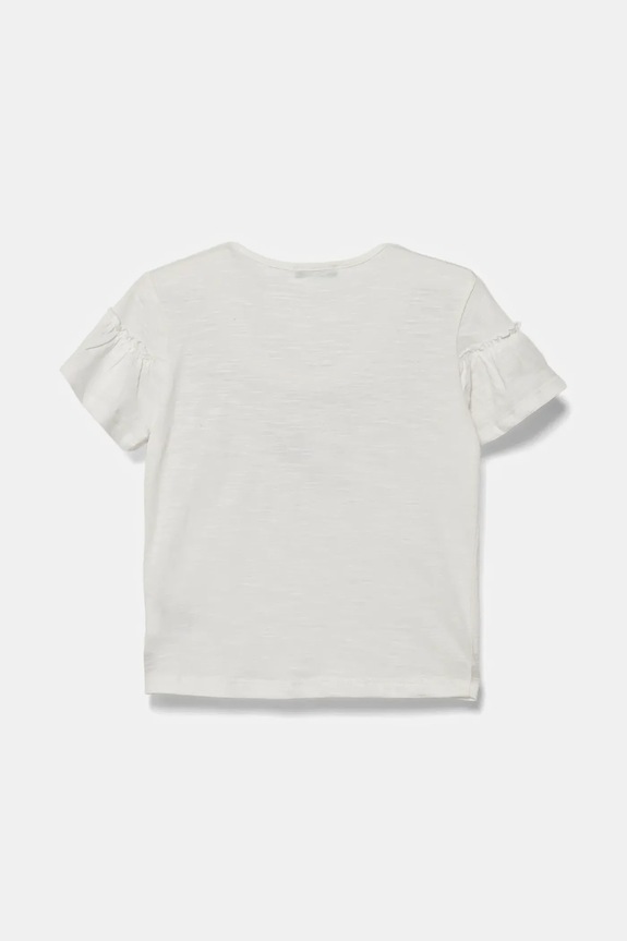 Dětské bavlněné tričko United Colors of Benetton 38V4G10JI.P.Seasonal bílá SS25