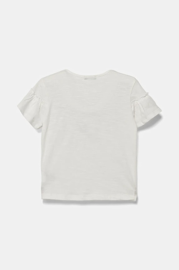 Dětské bavlněné tričko United Colors of Benetton 38V4G10JI.P.Seasonal bílá SS25