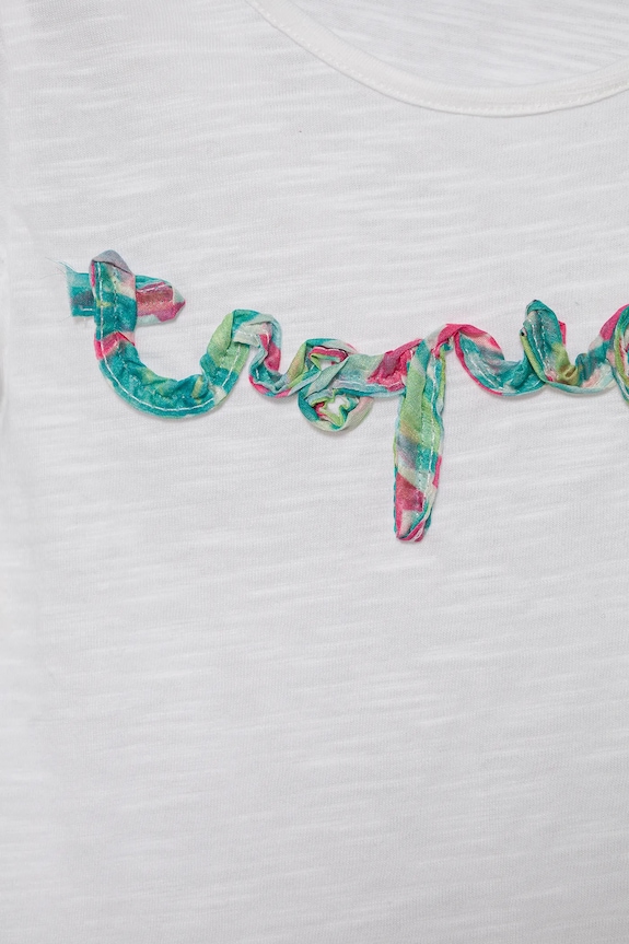 BIMBA United Colors of Benetton t-shirt in cotone per bambini 38V4G10JI.P.Seasonal bianco
