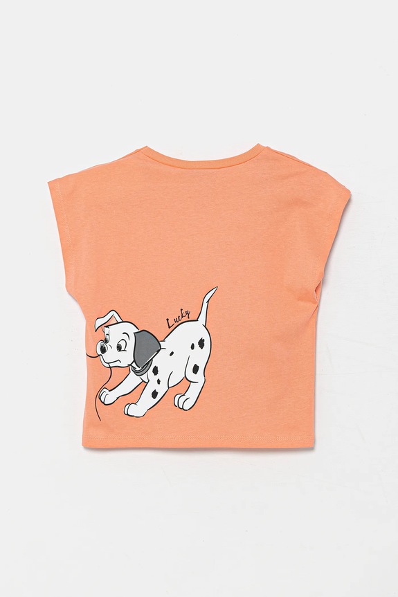 DÍVKA Dětské bavlněné tričko United Colors of Benetton 3JERG10JC.P.Seasonal oranžová