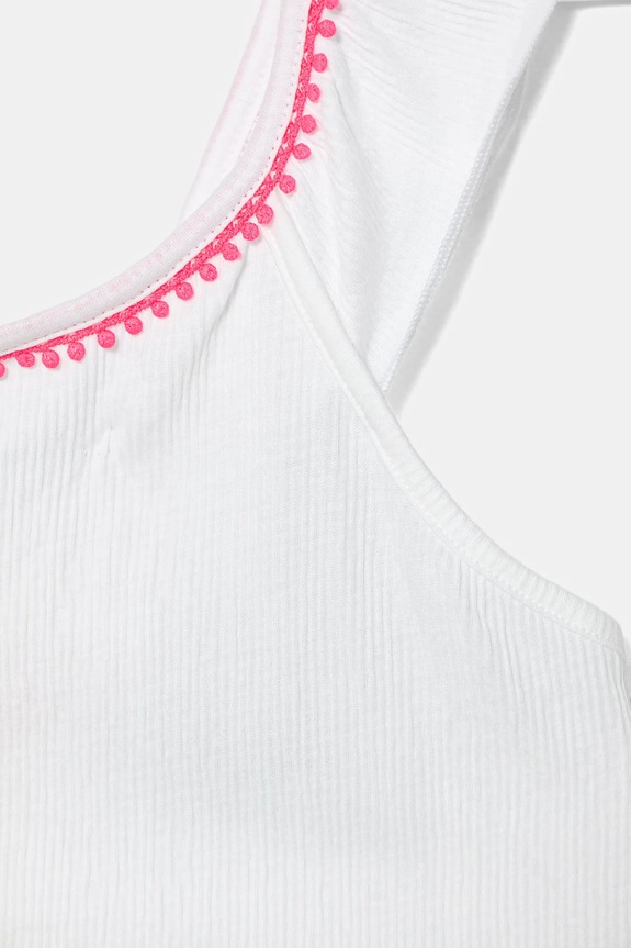 Fete United Colors of Benetton top copii 366NCH01X.G.Seasonal alb