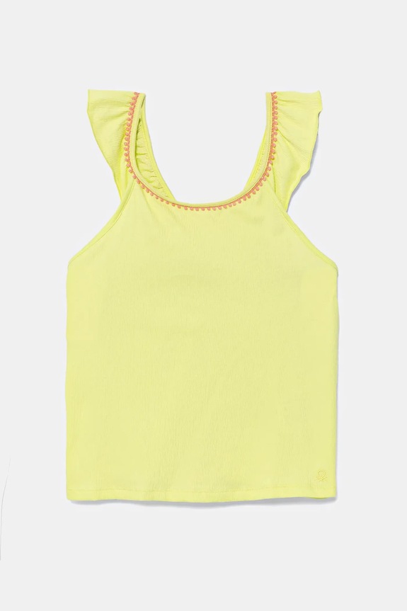 Детский топ United Colors of Benetton с эластаном зелёный 366NCH01X.G.Seasonal