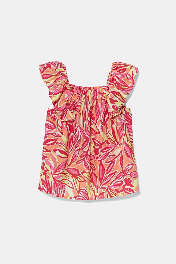 United Colors of Benetton top bambino/a scollo quadrato rosa 55M6GH006.P.Seasonal
