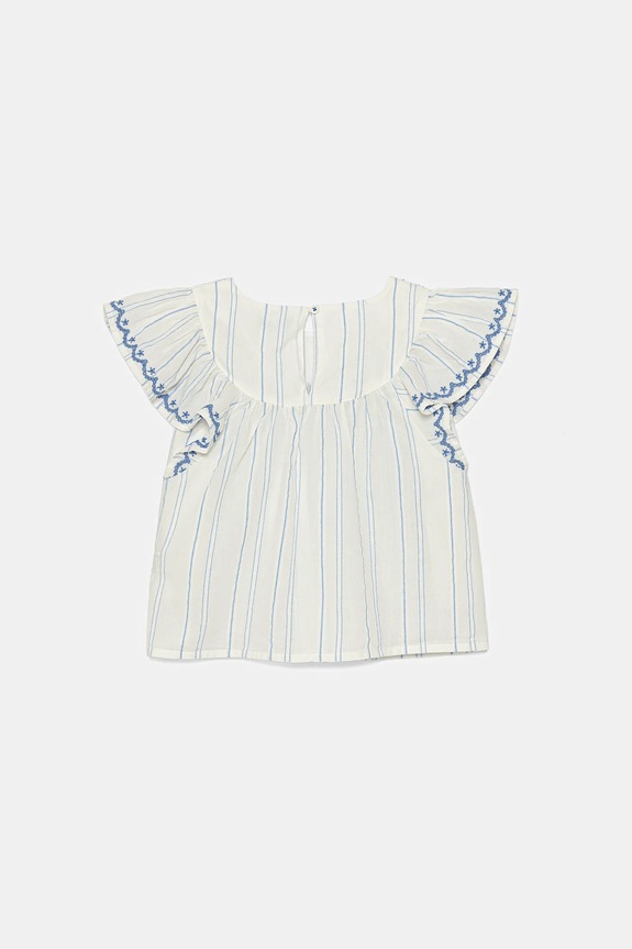Dětská bavlněná halenka United Colors of Benetton 54HZGQ02Q.P.Seasonal bílá SS25