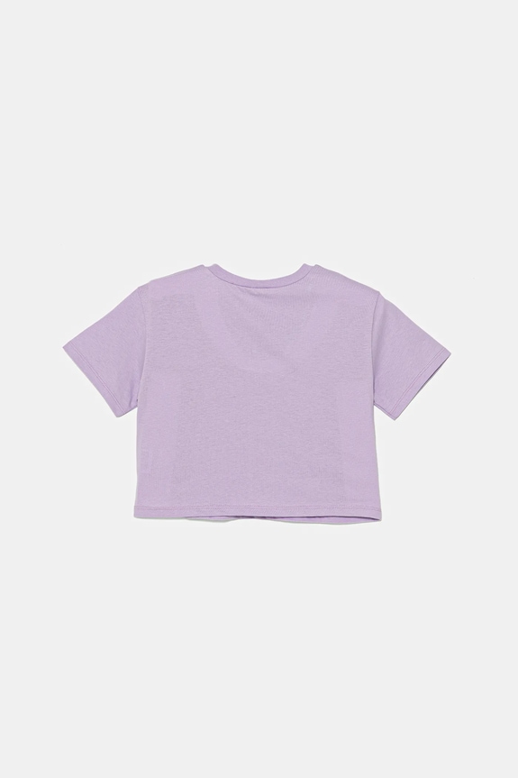 Dětské bavlněné tričko United Colors of Benetton 35RYC10OZ.G.Seasonal fialová SS25