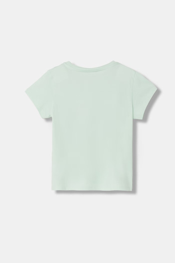 Dječja pamučna majica kratkih rukava United Colors of Benetton 3I1XG10JB.P.Seasonal zelena SS25