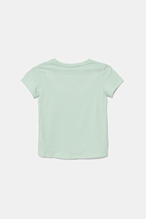 Detské bavlnené tričko United Colors of Benetton 3I1XG10JB.P.Seasonal zelená SS25