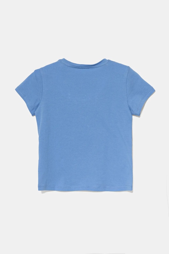 Detské bavlnené tričko United Colors of Benetton 3I1XG10JB.P.Seasonal modrá SS25