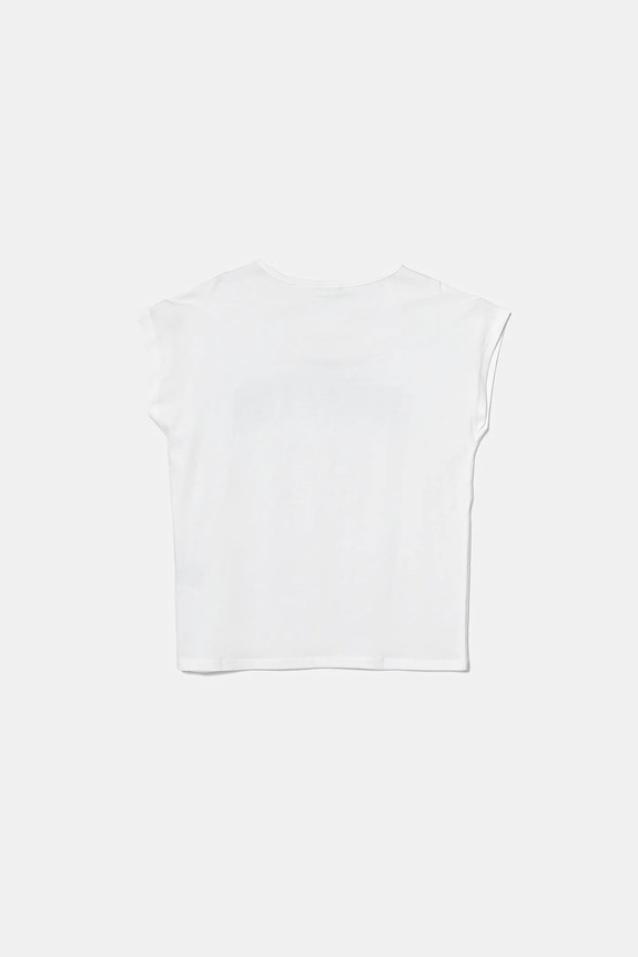 Dječja pamučna majica kratkih rukava United Colors of Benetton 3I1XC10P1.G.Seasonal bijela SS25