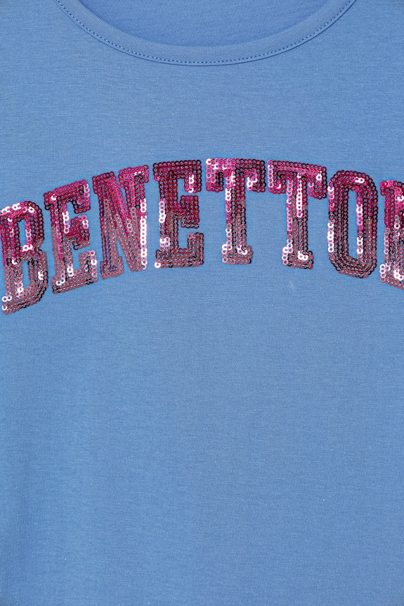 BIMBA United Colors of Benetton t-shirt in cotone per bambini 3I1XC10P1.G.Seasonal blu