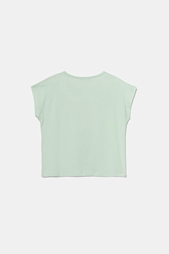 Detské bavlnené tričko United Colors of Benetton 3I1XC10P1.G.Seasonal tyrkysová SS25