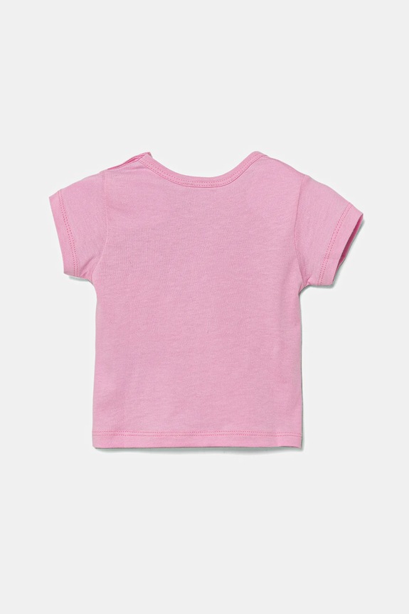 United Colors of Benetton maglietta in cotone neonati 3I1XA1067.W.Seasonal rosa SS25