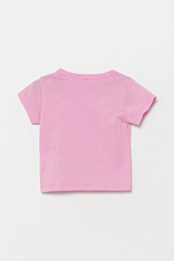 Pamučna majica kratkih rukava za bebe United Colors of Benetton 3I1XA1069.G.W.Seasonal roza SS25