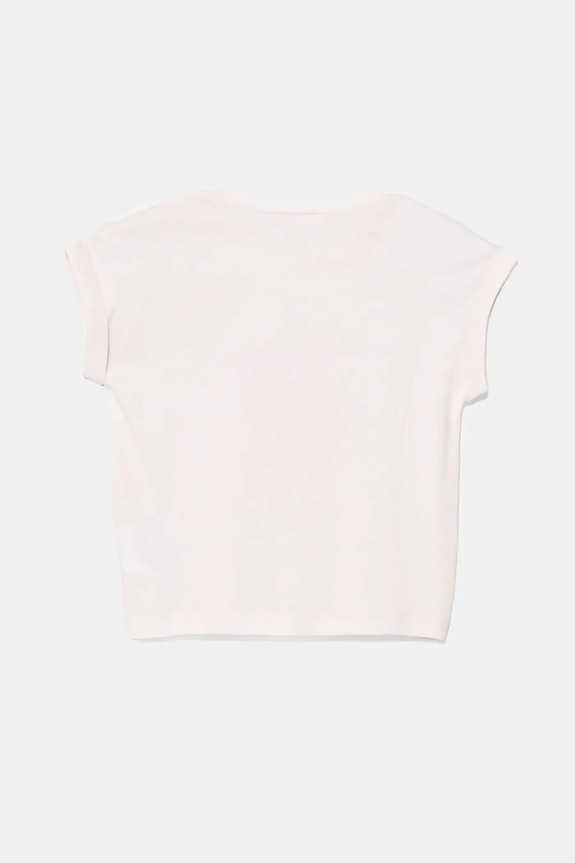 Μωρό βαμβακερό μπλουζάκι United Colors of Benetton 3I1XA106A.G.W.Seasonal ροζ SS25