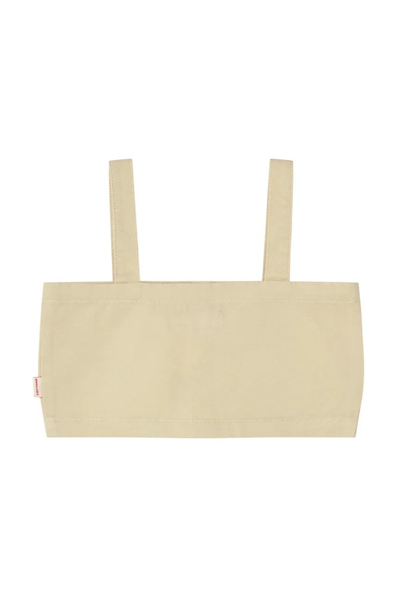 Djevojčice Dječji top Tinycottons ARTSY TREE CROP TOP SS25.203 bež