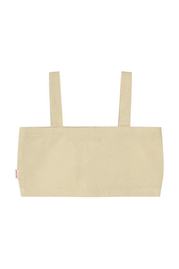 Djevojčice Dječji top Tinycottons ARTSY TREE CROP TOP SS25.203 bež
